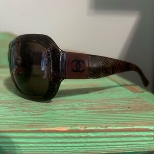 CHANEL Womens Designer Sunglasses Brown Butterfly 5146 C1123/3G